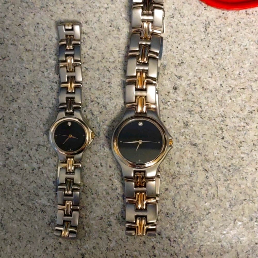 His and her Movado watches